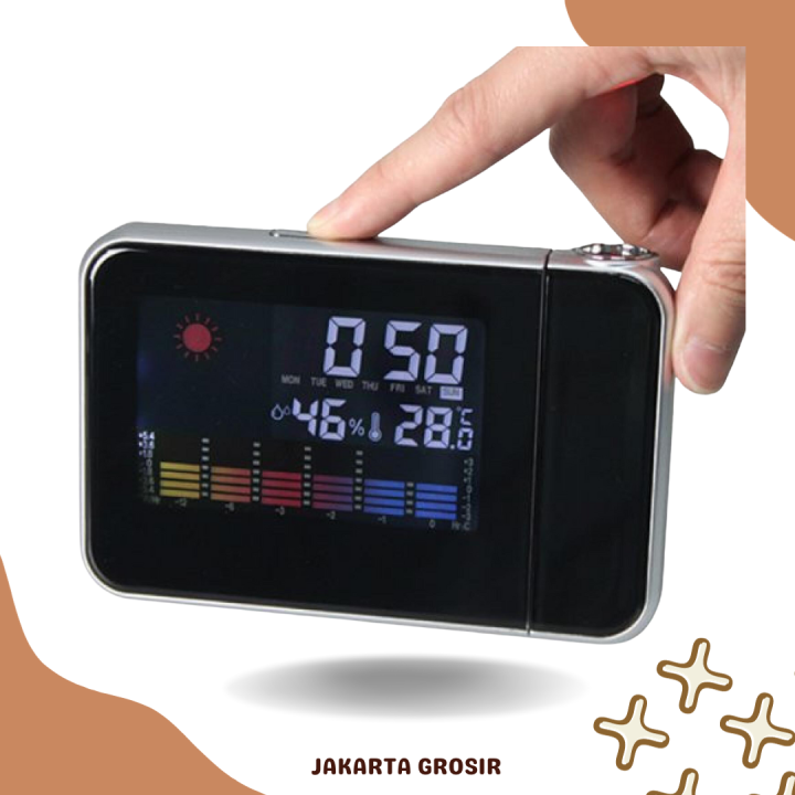 Jam Digital Proyektor Penunjuk Cuaca / Jam Digital Proyektor Penunjuk