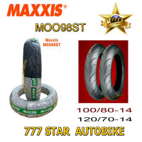 ยางนอก MAXXIS  รุ่น CS-W1 ขอบ14 100/80-14 (เรเดียล) TL (Tubeless) ไม่ใช้ยางใน **ยางใหม่**