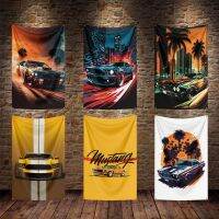 3X5Ft Boss 302 Mustang Flag โพลีเอสเตอร์พิมพ์ดิจิตอลกล้ามเนื้อรถแบนเนอร์สำหรับตกแต่ง-yrumrudang