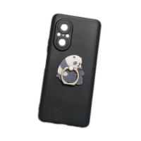 Phone Case For Huawei Nova 9 SE 5T 8 8I 10 Y61 Y70 Y90 P20 P30 Pro P40 P50 Mate 40 RS 50 3D Cute Grey Bear Finger Ring Stand Holder Soft TPU Cover