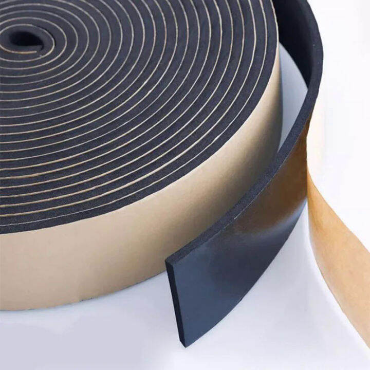 1roll 2-20mm Thick Strong Adhesion EVA Black Sponge Foam Rubber Tape  Anti-collision Seal Stri Width10-30mmSound Insulation Strip