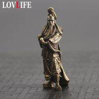 【cw】 Guan Gong Statue Keychain Pendants Chinese of Wealth lucky Chiains Car Rings