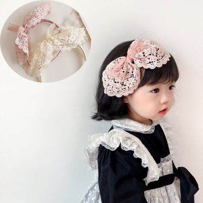 【cw】 New Kids Baby InfantLaceHeadband ToddlerHair BandBow Headwear Accessories Newborn Birthday Gift ！