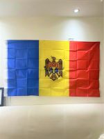 Free shipping Moldova flag 90*150cm Hanging Moldova National flag Moldova flag for meet /Parade /party /decoration