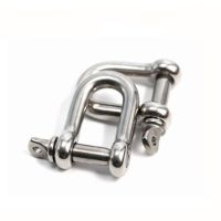 1ชิ้น M4-m12 100% A2สแตนเลส304 D-Type Dee Shackle คุณภาพสูง Antirust D Shackle M4-m12 Sus 304 Dee Shackle