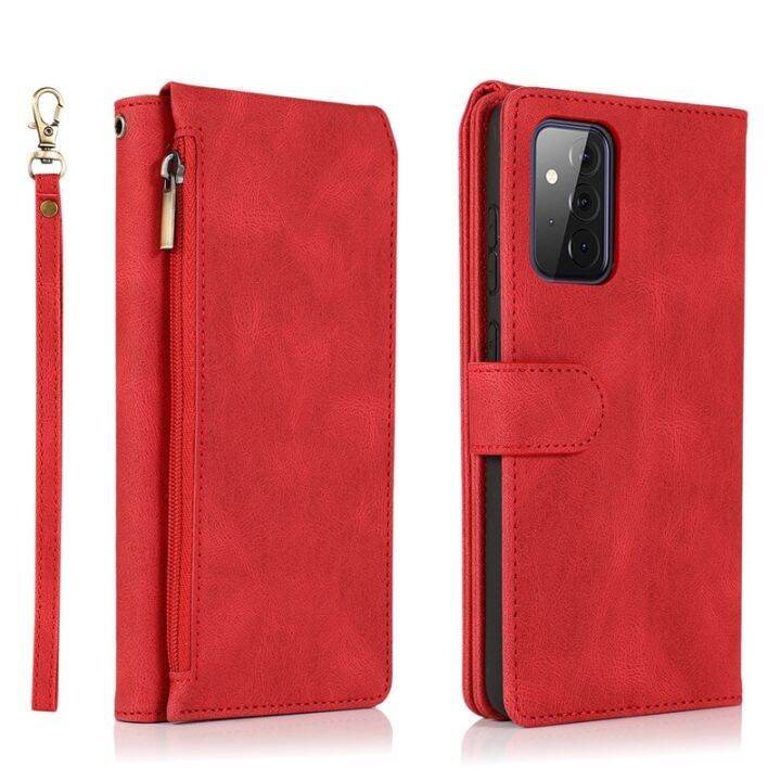 cod-suitable-for-a32-a52-5g-matte-feel-zipper-card-mobile-phone-case-a72-lanyard-protective