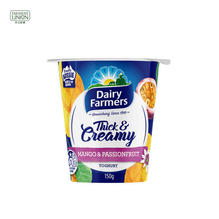 Dairy Farmers Australia imported yogurt mango passion fruit Australian