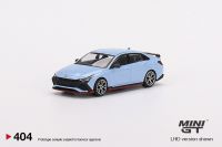 Gt 1:64 Hyundai Elantra N ประสิทธิภาพสีน้ำเงิน Mgt00404-Ch Lhd