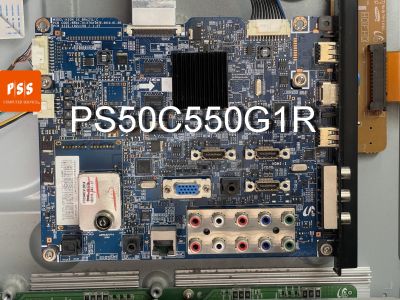 เมนบอร์ด Samsung รุ่น PS50C550G1R ,  PS50C550  ( BN41- 01376A ) ของแท้ มือสองถอด ตรงรุ่นผ่านการเทสแล้วเปิดติดขึ้นภาพสวย HDMI ใช้ได้ทุกช่อง