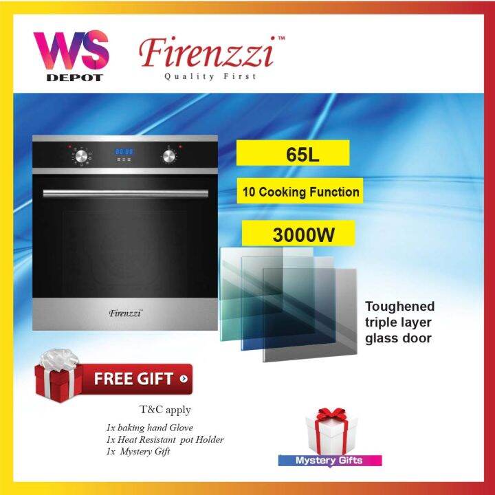 FIRENZZI FB06068XP BUILTIN OVEN 65L Lazada