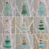 Christmas Tree Ornament Crafts Seashell Christmas Ornament Sea Beach Christmas Tree Decor Ocean Themed Christmas Tree Decoration Sea Crystal Glass Ornament