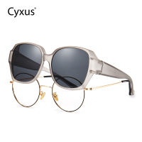 [ใหม่] Cyxus แว่นกันแดดโพลาไรซ์แบบพันรอบสำหรับผู้ชายผู้หญิง Fit Over Light แว่นตา UV Protection แว่นกันแดดขับรถ TR กรอบเลนส์ TAC 1113