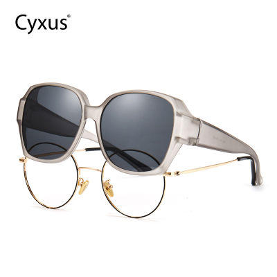 [ใหม่] Cyxus แว่นกันแดดโพลาไรซ์แบบพันรอบสำหรับผู้ชายผู้หญิง Fit Over Light แว่นตา UV Protection แว่นกันแดดขับรถ TR กรอบเลนส์ TAC 1113823