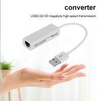 USB2.0กับอะแดปเตอร์อีเทอร์เน็ต RJ45ขนาดเล็ก10/100ม. ตัวแปลงอีเธอร์เน็ตแลนอุปกรณ์แฟลชไดรฟ์สองหัวความเร็วสูงสูงแบบมีสายสำหรับพีซี CPU วินโดวส์