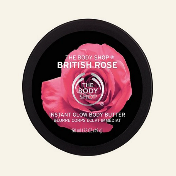 The Body Shop®British Rose Instant Glow Body Butter 50ml Lazada