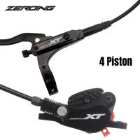 ZEROING XT MTB 4ลูกสูบดิสก์เบรกไฮดรอลิคด้วยการระบายความร้อนแผ่น Meatal เต็มน้ำมันแร่ธาตุเบรกสำหรับ AM Enduro E4 ZEE MT200