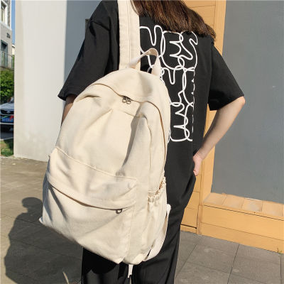 JOYPESSIE Fashion Simple Canvas Women Backpack Girl Boy Laptop Rucksack Student Lovers School Bag Femal Shoulder Travel Mochila