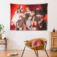 THE9-Yu Shuxin Xu Jiaqi Liu Yuxin Zhao Xiaotang Background Hanging Cloth Dormitory Bedside Room Wall Decor TapestrySurroundin Knitting  Crochet