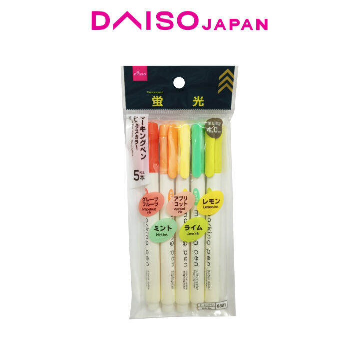 Daiso Marking Pens 5pcs Lazada PH