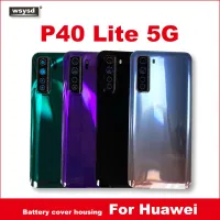 ฝาหลังแบตเตอรี่ใหม่สำหรับ Huawei P40lite ฝาหลังแบตเตอรี่5G หลังกระจกประตูพร้อมกล้อง