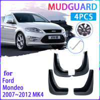 4 PCS รถ Mud Flaps สำหรับ Ford Mondeo MK4 2007 ~ 2012 2008 2009 2010 2011 Mudguard Splash Guards Fender Mudflaps อุปกรณ์เสริมอัตโนมัติ