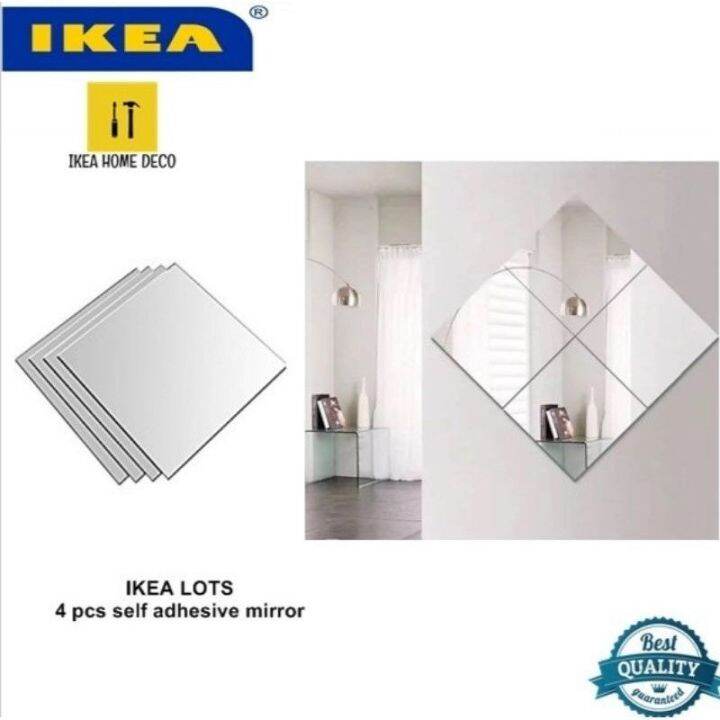 IKEA LOTS MIRROR 4PCS/SET 30cm x 30cm REAL MIRROR Lazada