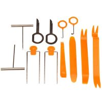 {7ho car tools} Krachtige 12ชิ้นพลาสติกแผงรถลบเครื่องมือกำจัดเสียงติดตั้งอัตโนมัติวิทยุประตูคลิปแผงตัด Dash แงะซ่อมเครื่องมือ