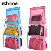 【YF】✕❀  6 Hanging Organizer Wardrobe Transparent Storage for Handbag Closet Shoes Door Wall Sundries