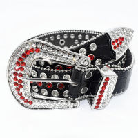 Luxury Brand New Fashion Luxury Strap Diamond Belt Western Crystal Studded Belt Cowgirl Cowboy Rhinestone Belt for Women and Men