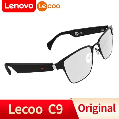 Lenovo Lecoo แว่นตา C9 HIFI Smart หูฟังบลูทูธไร้สาย5.0แว่นกันแดดกีฬากลางแจ้งหูฟังการโทรหาแว่นตาดนตรี