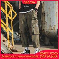 CODna68138 【MaX】READY STOCK Men clothing Oversize summer cargo pants men casual pants Seluar kasual lelaki Sweatpants pakaian lelaki Nine pants