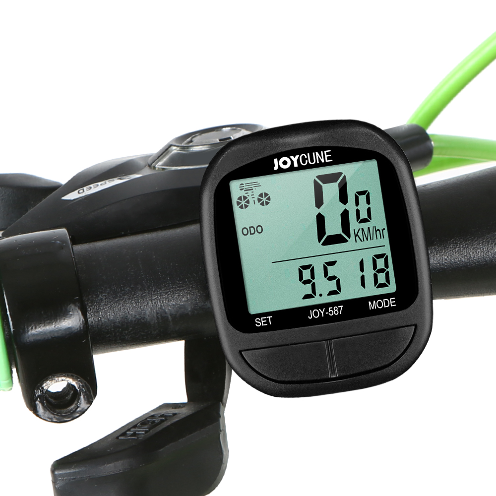 Waterproof Digital LCD Cycle Computer Bicycle Bike Odometer Speedometer Cycling 