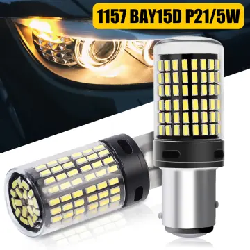 Cheap 2PC 1156 BA15S P21W BAU15S PY21W T20 7440 W21W 3157 1157 P21/5W  W21/5W LED Bulbs 144 SMD led CanBus Lamp For Turn Signal Light
