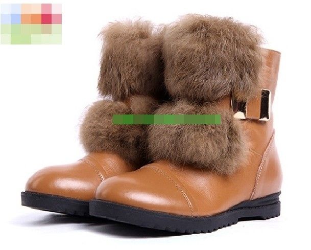 กันน้ำซึมพร้อมลุยหิมะ-รองเท้าบูทกันหนาว-winter-boots-ติดเฟอร์-size-28-36