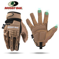 MOSSY OAK ทหาร Full Finger Touch Screen ถุงมือถุงมือยุทธวิธีการล่าสัตว์ Paintball เดินป่าปีนเขา ยิง Mittens Men