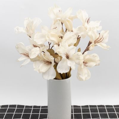 【cw】 ArtificialSilk FlowersFake Flowers BranchWedding CenterpiecesAutumn GardenDecoration White