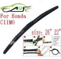 [A Neotype]จัดส่งฟรีใบปัดน้ำฝนกระจกรถยนต์ออโต้คาร์สำหรับ Honda CIIMO Hook Type ใบปัดน้ำฝนยางนุ่มใบปัดน้ำฝนกระจกหน้า2ชิ้น/คู่