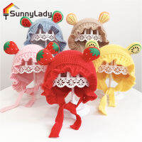 SunnyLady หมวกถักสำหรับเด็กฤดูหนาวการ์ตูนผลไม้น่ารักหมวกโดมทารกแรกเกิดอบอุ่นสำหรับ6-24เดือนของขวัญเด็กชายหญิง