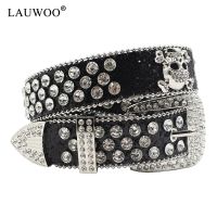 【jw】♈ 3.3CM Punk Studded Homens Mulheres Cowboy Com Diamante Strass Disco E Para Jeans