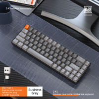 K68 Mechanical Gaming Keyboard Dual-Mode Bluetooth 5.0คีย์บอร์ดไร้สาย Ergonomic 2.4G 68คีย์แบบพกพาสำหรับคอมพิวเตอร์ PC