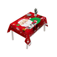 Christmas Tablecloth Dining Chair Covers Santa Claus Bells Tablecover Elastic Chair Slipcover Xmas New Year Decor navidad