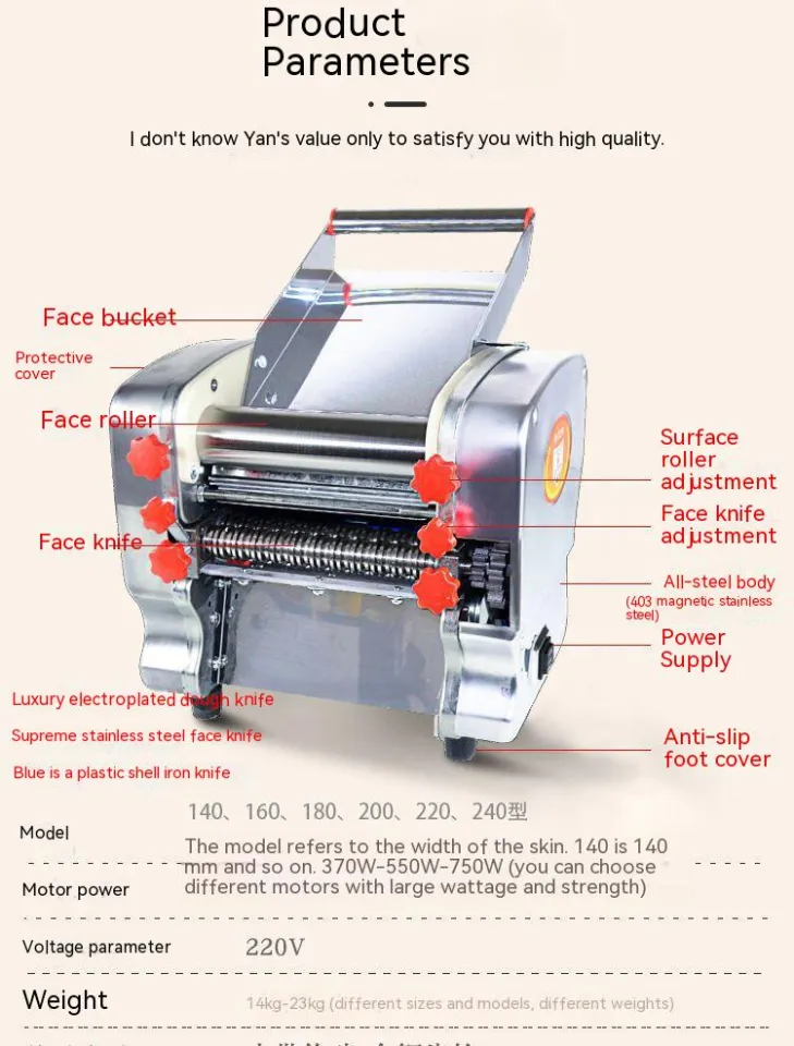 dzm-180 good quality electric noodle machine