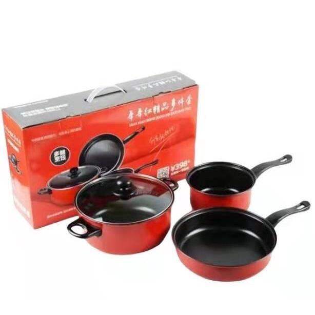3pcs Non Stick Pots and Pans Cookware Kitchen Set Lazada PH