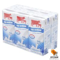 Thai-Denmark ไทยเดนมาร์ค นมยูเอชที รสจืด 200 มล. x 6 กล่อง [Thai-Denmark Thai Denmark, UHT milk, taste 200 ml x 6 boxes]