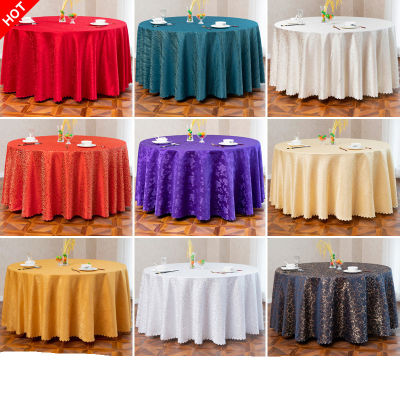 Gouhua ผ้าผ้าปูโต๊ะแบบโรงแรมแจ็คการ์ดหนาเรียบง่ายและใจกว้างหนาทรงกลมขนาดใหญ่ลิงผ้าปูโต๊ะร้านอาหาร