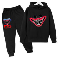 2021Oversized Poppy Flower Playtime Hoodiepants Game Huggy Wuggy Sweatshirt Horror Sudaderas Kids Gothic Hip Hop Street 2-piec Suit