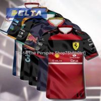 ♛ 「DETLA」 2022 Top Quality Big Size S-5XL F1 Ferrari-Red Bull-Mercedes-McLaren Haas Team Sport T-shirt Racing Suit NBA Rugby Football Jersey