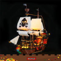 WUHUI Led Light Up Kit สำหรับ31109 Pirate Ship Building Blocks ไม่รวมบล็อกชุดอาคารชุดของเล่นรูป Action Figure อาคารอิฐสำหรับเด็กก่อนวัยเรียนอายุ3 + ของเล่นเด็ก