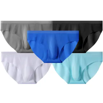 Men Ice Silk Briefs Quick-drying Breathable Underwear Seamless