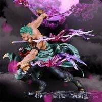 รูปอนิเมะลูฟฟี่ Roronoa Zoro สามใบมีด Sa-สูงสุดรูปปั้นอะนิเมะมังงะชุดตุ๊กตาขยับแขนขาได้ PVC โมเดลของเล่น